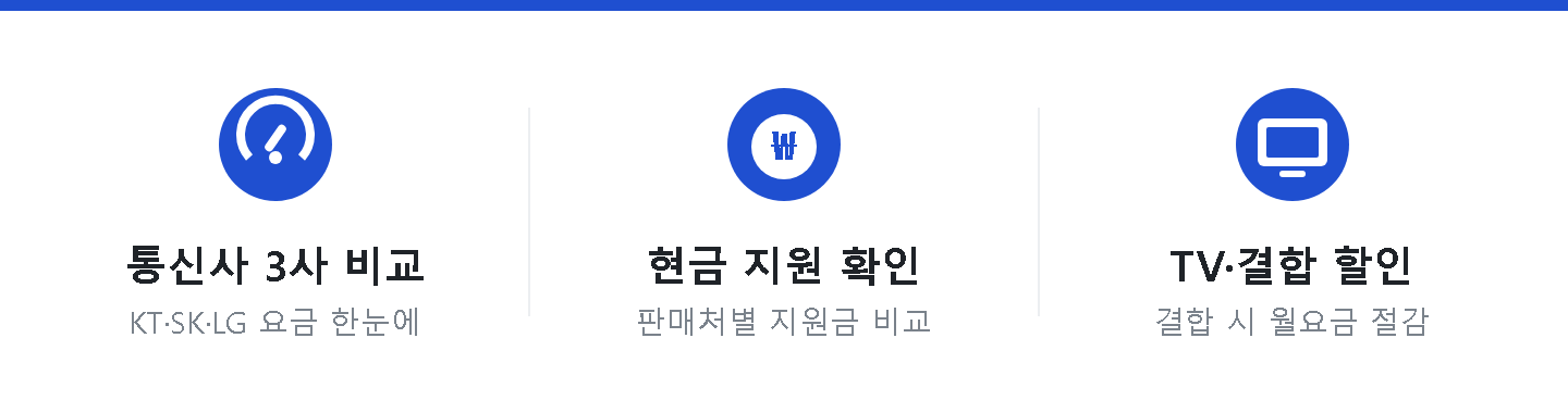 인터넷가입 혜택 요약